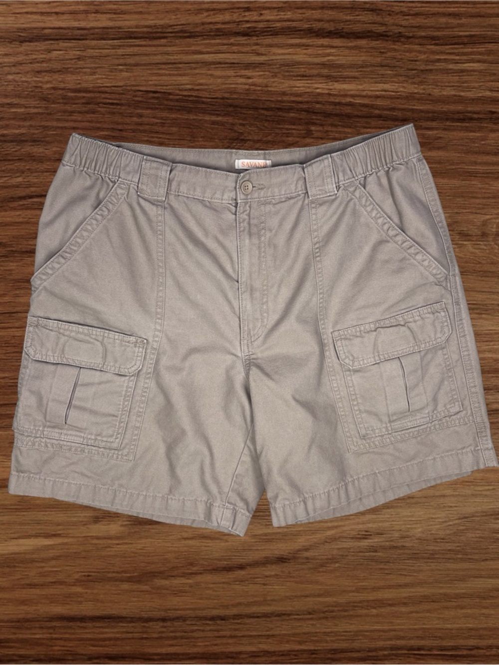Savane Men’s Brown Cargo Shorts Size 36